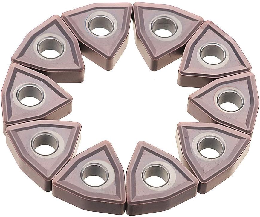 mansum 10 Pieces WNMG080404 MS CVD Carbide Insert Turning