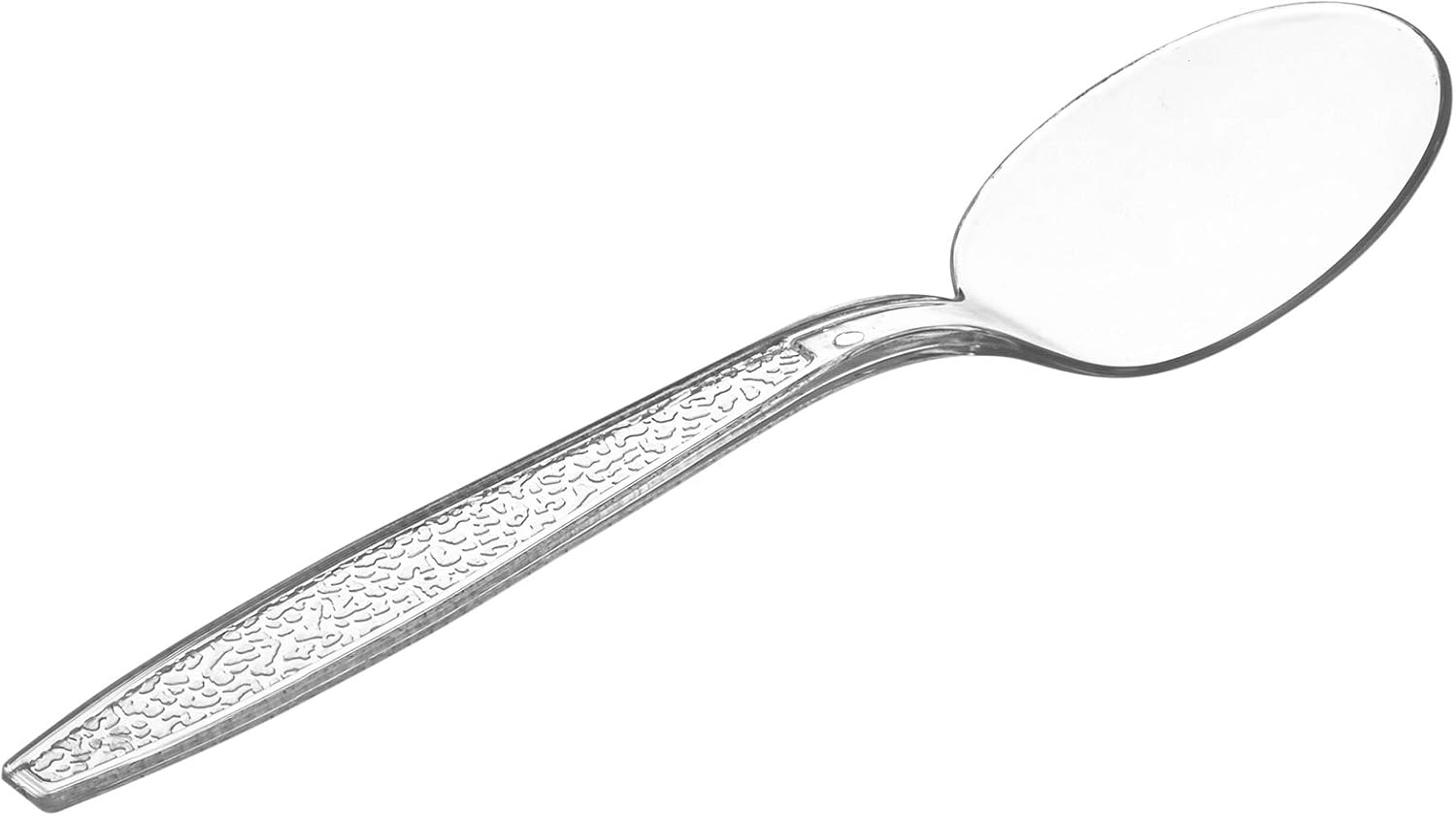 [300 Pack] Heavyweight Disposable Clear Plastic Soup Spoons: Kitchen & Dining