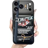 Ins Off Sports Shoes Brand Puffer Phone Case Compatible with iPhone 17 Pro Case 6.3 inch,Sneakers Aesthetic Graphics White Label Soft Silicone Rubber Shockproof Full Body Drop Protection Cover