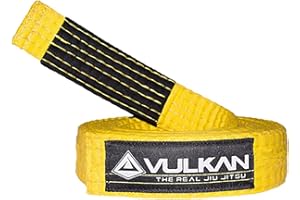Vulkan BJJ Kids Belt – Preshurunk Martial Arts Youth BJJ Belts for Girls & Boys with BJJ Ranking Stripes