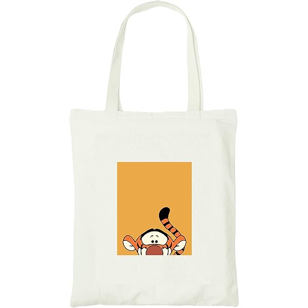 WZMPA Lustige Tiger Make-up-Tasche – „Tiger Ist Mein Geist“, Baumwolle-Leinen, 23x17 Cm