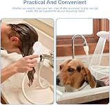 MVPACKEEY Pet Shower Head Hose 1.3m White Secure Clamp Portable Dog Bath view 4