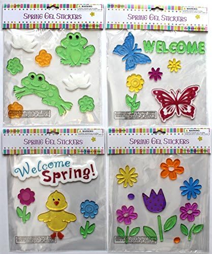 Spring Gel Clings, Set of 4