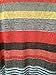 Evera Boutique Women's Striped 3/4 Sleeve Top (Medium, Coral)
