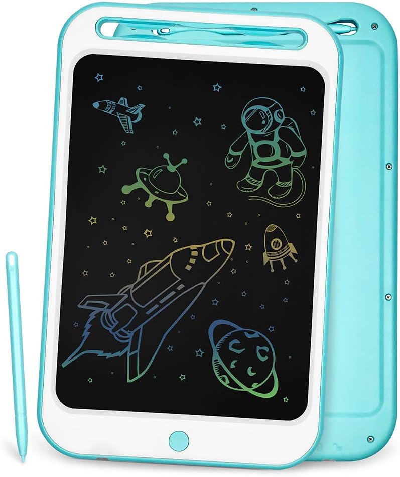 LCD Writing Tablet Richgv 10 Inches Colorful Electronic Writing & Drawing Doodle Board with Memory Lock Digital Writing Pad for Kids and Adults at Home, School, Office