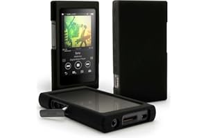 BESTFORYOU for Sony NW A55 A35 Case, Soft Silicone Protective Shell Skin Case Cover for Sony Walkman NW-A55HN A56HN A57HN A50 A55 A56 A57 A45 A46 A47 NW-A40 A35 A36 A37 A35HN A36HN A37HN (Black)