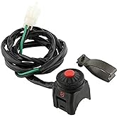 PerfecTech Universal Motorcycle Handlebar Kill Stop Switch Horn Button 22mm | Motorbike handlebar switch emergency stop button for ATV Dirt Bike 7/8inch 22mm