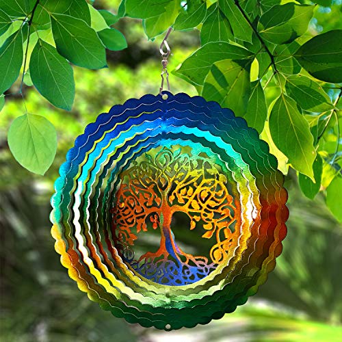 FONMY Stainless Steel Wind Spinner Worth Gift Indoor Outdoor Garden