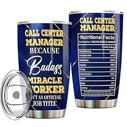 MONIZILUCKY Call Center Manager Tumbler Stainless