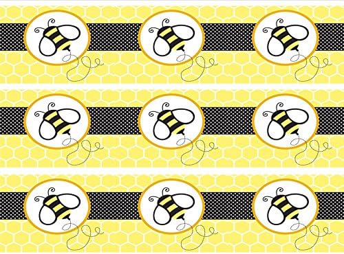 Bumble Bee Edible Cake Topper Strips - 3 strips/sheet