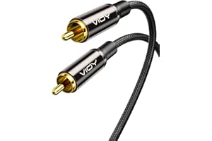VIOY Coaxial Digital Audio Cable (20 FT), Subwoofer Cable RCA Male to Male HiFi 5.1 SPDIF Stereo Coaxial Audio Cable for Home Theater, HDTV, Amplifier Speaker Soundbar