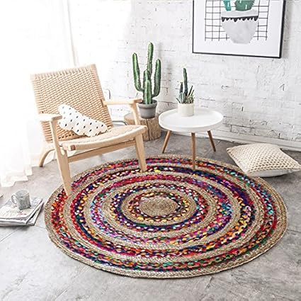 The Home Talk Cotton and Jute Braided Floor Rug - Gift Pack