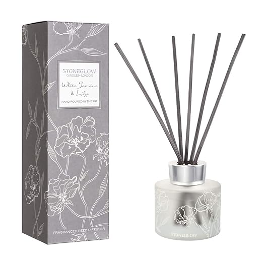 Stoneglow White Jasmine & Lily Reed Diffuser 120ml: Amazon.co.uk: Beauty