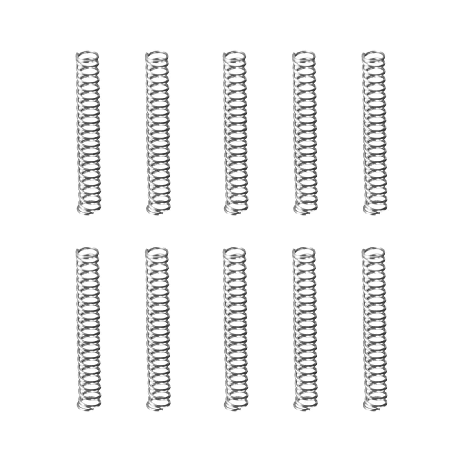 DTGN 0.3x2x15mm(DxODxL) Compression Spring - 20Pack - Good for Machinery - Spring Steel Extension Spring - Gray