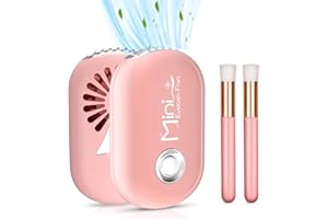 Buqikma Lash Fan Eyelash Fan with 2PCS Brushes Mini USB 3 Speeds Type C Rechargable Fan Dryer for Eyelash Extension Pink