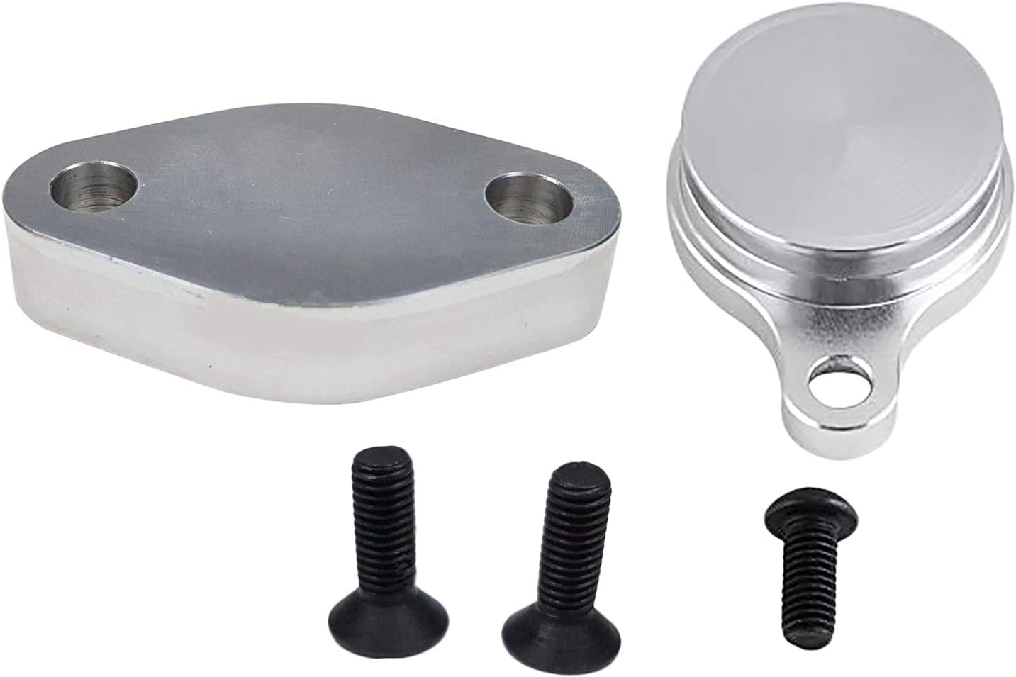 Monland For Ls Egr Delete Intake/Exhaust Block Off Plate Lsx Silverado 4.8L 5.3L 6.0L Lq4