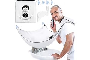 NGUP Beard bib for Man Shaving Tool Hair Clippings Beard Trimming Bib Non-Stick Beard Apron Hair Catcher Cloth Father's Day gift for Dad Boyfreind Husband
