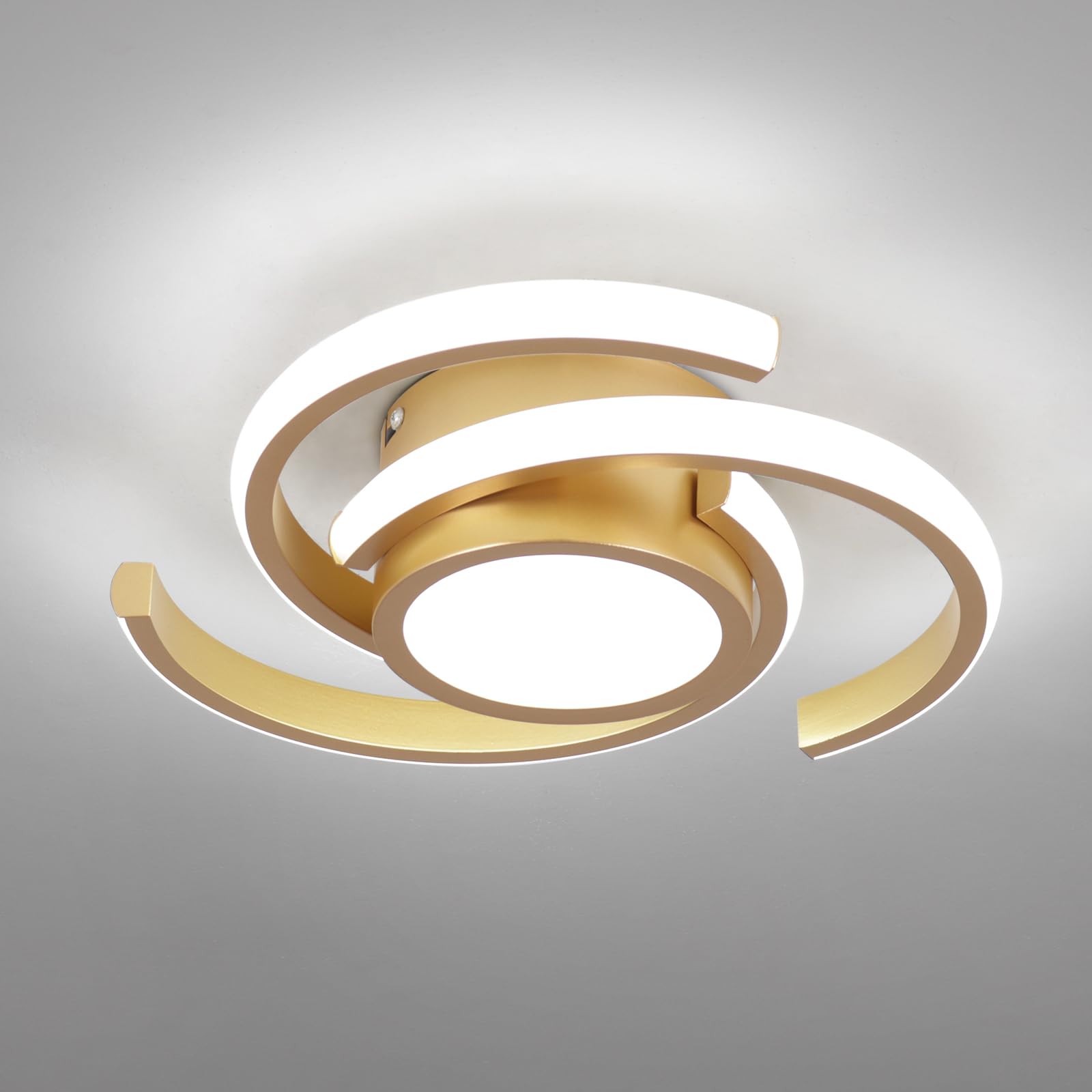 Photo 1 of ADISUN LED Modern Ceiling Light,6000K Semi Flush Mount Ceiling Light Fixture,Unique Ceiling Lights for Living Room Bedroom Corridor Aisle Hallway Indoor Ceiling Lamp (D11 in*H2.9 in; 33W)