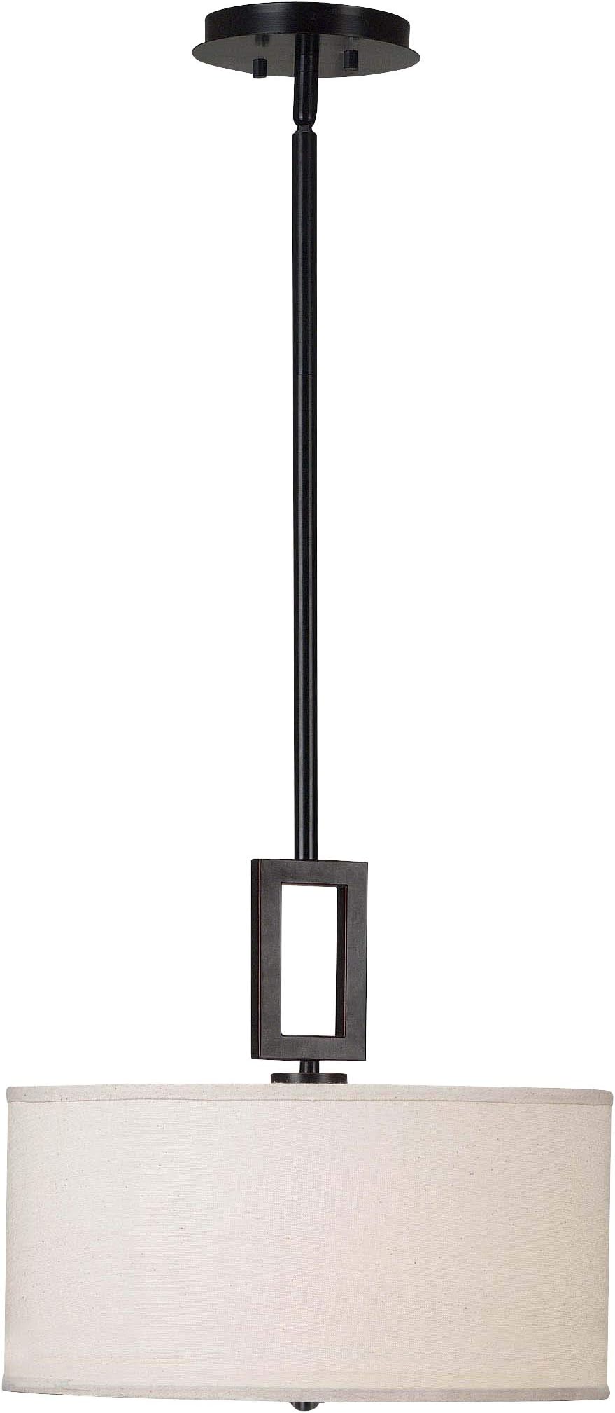 Kenroy Home 1 Light Pendant, 14 Inch Height, 15 Inch Diameter with Blackened Oil Rubbed Bronze Finish