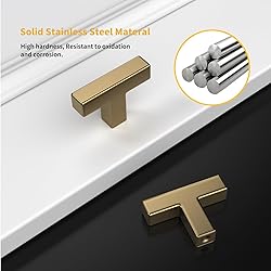 goldenwarm 2 Pack Champagne Bronze Cabinet Knobs