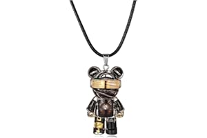 Fynvrona Unique Bear Necklace - Handcrafted Original Design Pendant - Perfect Steampunk Jewelry Gift for Men & Women in Elegant Box