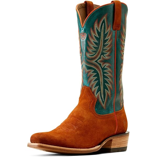 Bottes Western Homme Ariat Bankroll - Suède Marron Taille 9D - Neuves En Boîte