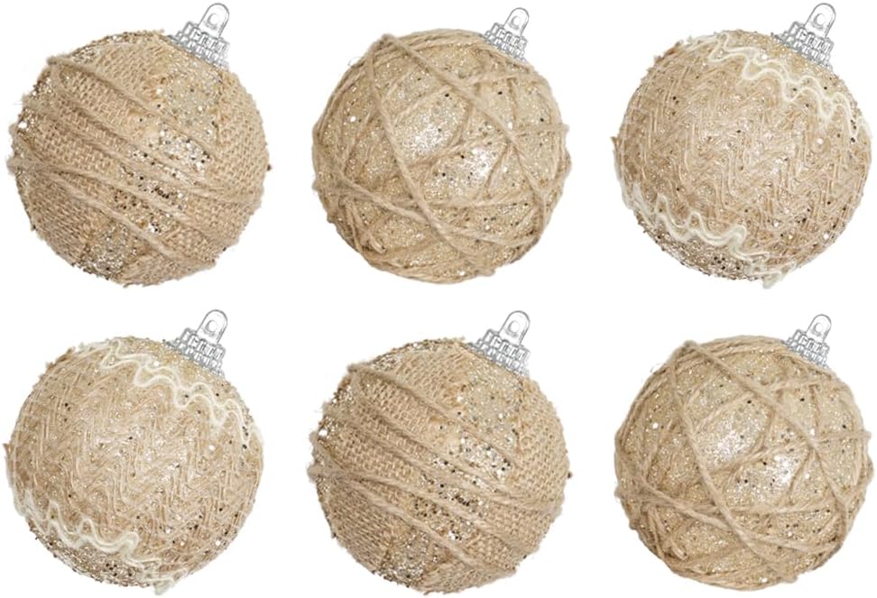 Ornaments - XmasExp Farmhouse Christmas Ball Ornaments Set-70mm/2.76