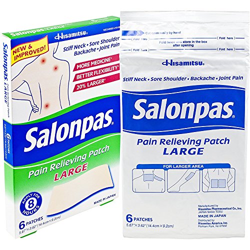 Salonpas Pain Relief Patches MegaPACK 4Pack 6 Count (Large)-Qps-Salonpas