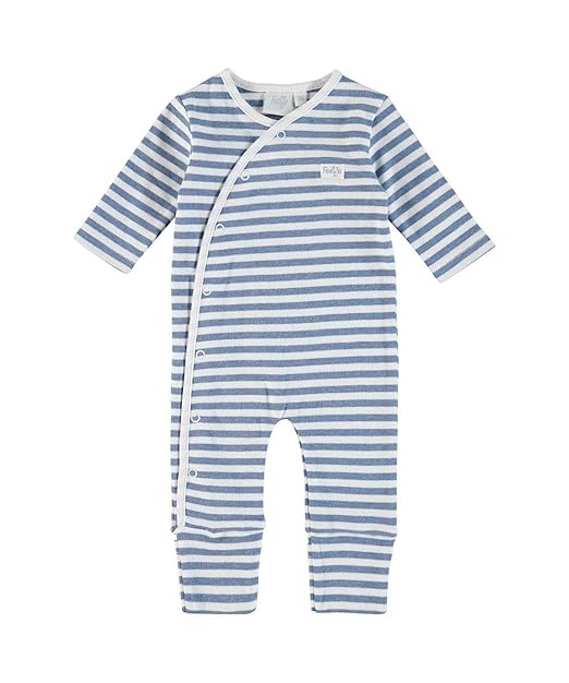 Feetje Overall Strampler mit Klappfuß Ringel