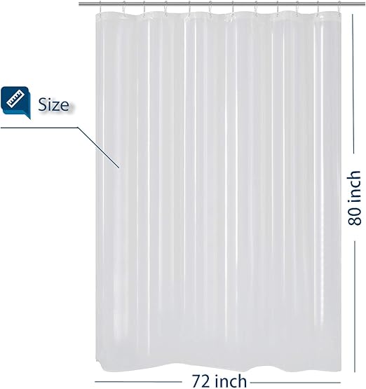 Amazon Com Barossa Design Extra Long Shower Curtain Or Liner 72 X