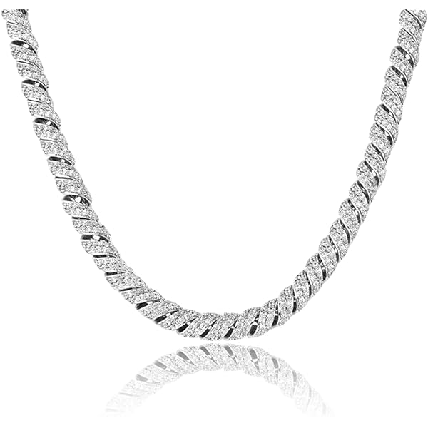 ICEDIAMOND 18K Iced Out 12mm Square Cluster CZ Diamonds Tennis