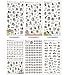 6 Sheets Craft Sticker, Marrywindix Tech Decorative Scrapbooking Diary Album Sticker Adhesive #4