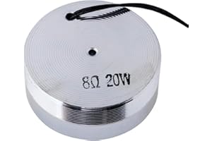 Heayzoki Vibration Speaker,50mm 2Inch Speaker Vibration,All Frequency Resonance,Strong Bass Louderspeaker, 4 Ω 25 w / 8 Ω 20 w Optional Impedance Power,for PC Phone etc(8Ω 20W)