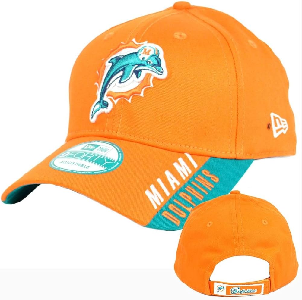Miami Dolphins New Era 9Forty Vizor Text Adjustable Hat