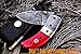 DKC Knives (5 8/18) Sale DKC-43 RED Thumb Damascus Steel Folding Pocket Knife 3.5