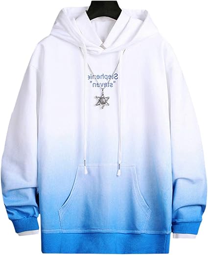 Amazon メンズ パーカー グラデーション プルオーバー 長袖 フード付き シンプル おしゃれ カジュアル プルオーバー メンズジャケット 春秋服 灰色03 トレーナー パーカー 通販