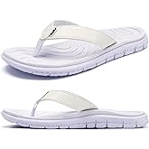 KuaiLu Comfortable Flip Flops for Women with Arch Support Summer Beach Walking Thong Sandals Slip On Indoor Outdoor