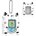 BEARDDO Silicone Case Compatible with Tamagotchi Original Virtual Pet Game Machine, Cow Cute Cartoon Virtual Pet Game Machine Protector Cover for Tamagotchi Original Accessories(White Cow)