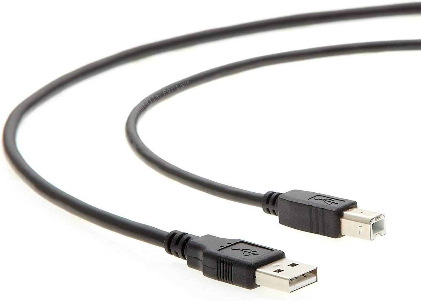 InstallerParts (10 Pack) 3 ft USB 2.0 High Speed Cable - A-Male to B-Male - Black - Printer Cable