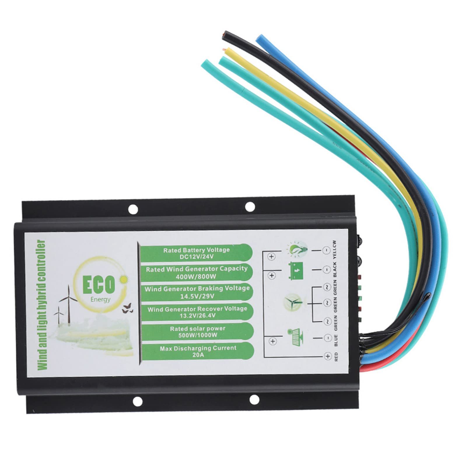 Wind Solar Hybrid Controller Wind Regulator DC 12V/24V Wind Turbine Generator Solar Panel 400W / 800W