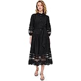 Shoshanna Womens Cotton Eyelet Magnolia Dress