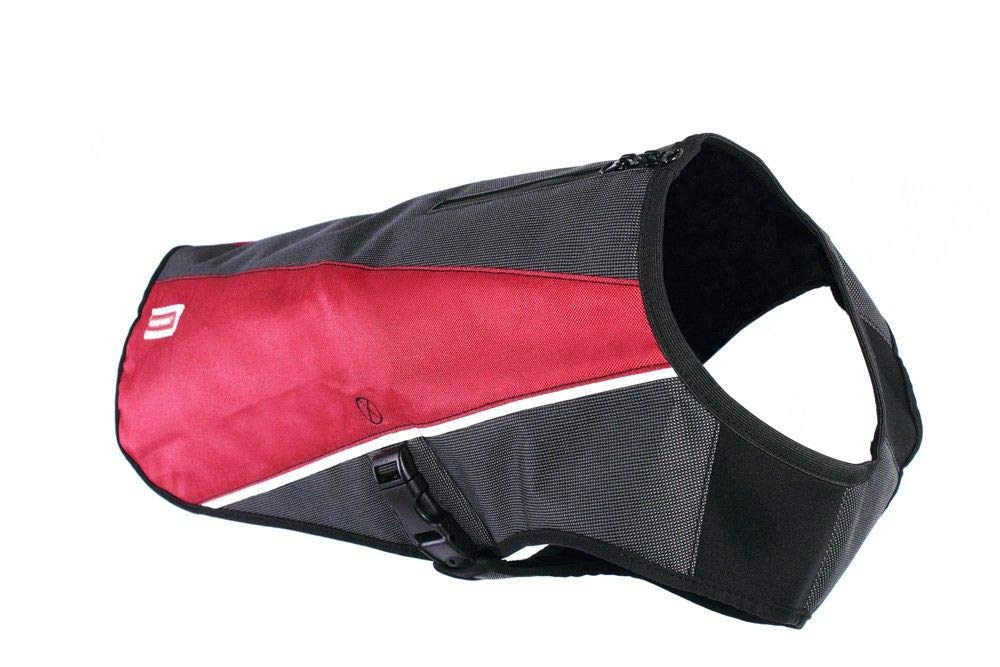 EZYDOG Dog Elemental Jacket | Clothing & Accessories for Dogs, Dog Coat/Jacket for Small, Medium, Large Dogs, Waterproof Zip Access, Quick-Fit, Warm Interior Fleece Lined, Multi-Season (Scarlett, S)