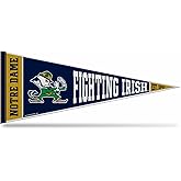 Rico Industries NCAA Notre Dame Fighting Irish - ND Rally 12" x 30" Felt Wall Décor Pennant - Great for Home/Bed Room/Man Cave Décor