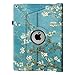 Fintie Case for iPad Pro 12.9 (1st Gen 2015) - 360 Degree Rotating Stand Case with Smart Protective Cover Auto Sleep/Wake Feature for 12.9-inch iPad Pro (2015 Version), Blossom