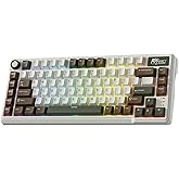 RK ROYAL KLUDGE L75 Gasket Mount Mechanical Keyboard w/Knob/Macro Keys & Touchable Nameplate, Tri-Mode 75% TKL Wireless Keyboard BT/2.4G/USB-C, Hot Swappable, Pro Software, Massive 8000mAh Battery