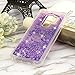 ZSTVIVA Galaxy S9 Plus Case, Samsung Galaxy S9 Plus Case, Glitter Liquid Case Cover Quicksand Flowing Love Heart 3D Dual Layer Protective Anti-Scratch TPU Bumper for Samsung Galaxy S9 Plus - Purple