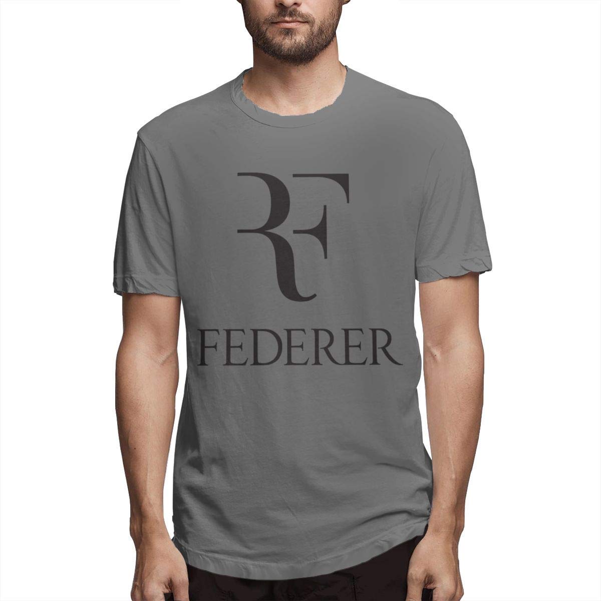 Man Soft T Shirts with Roger Federer Design Weekend Top