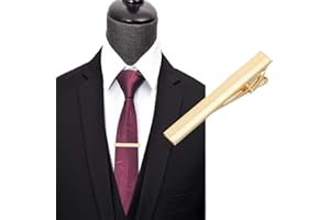 Elandy Men Metal Silver Tone Simple Necktie Tie Bar Clasp Clip Best Xmas Gift