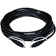 Monoprice S/PDIF (Toslink) Digital Optical Audio Cable - 15 Feet - Black | Gold Plated Ferrule,Molded Strain Relief