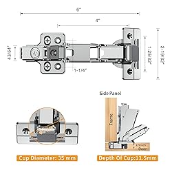 Chibery 2 Pack 165 Degree Frameless Lazy Susan